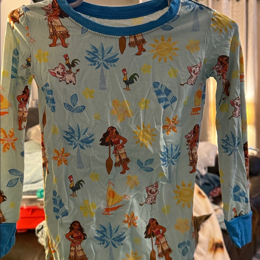 Little Sleepies Blue Tropical Kids Pajama Set